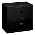 Hon 30" W 2 Drawer File Cabinet, Black, A4/Legal/Letter H432.L.P